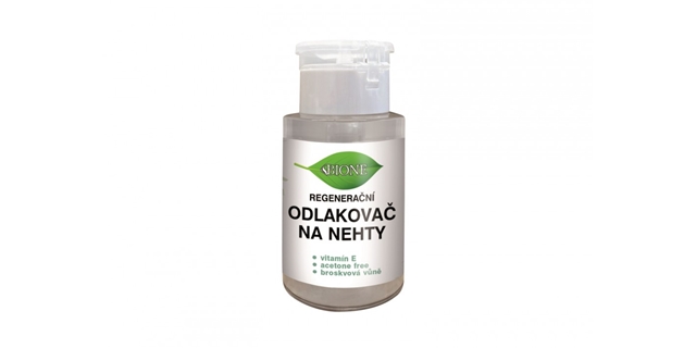 BIO Regenerační odlakovač s pumpičkou - broskev 180ml                                                                                                                                                                                                     