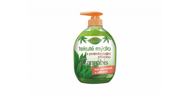 BIO CANNABIS tekuté mýdlo s dezin. Přísadou 300ml                                                                                                                                                                                                         