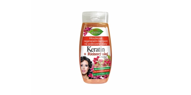 BIO KERATIN + RICINOVÝ OLEJ šampon 260ml                                                                                                                                                                                                                  