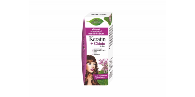 BIO KERATIN + CHININ vlasové stimulační sérum 215ml                                                                                                                                                                                                       