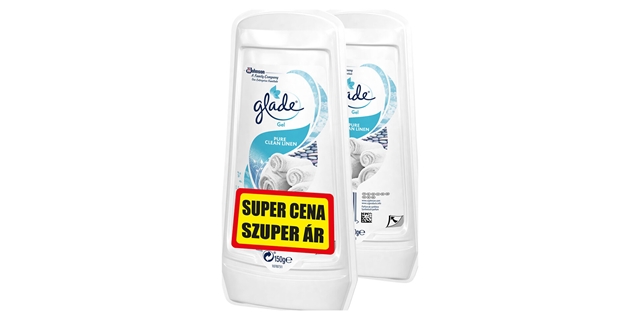 Glade Gel Clean Linen DUOPACK 2x150g                                                                                                                                                                                                                      