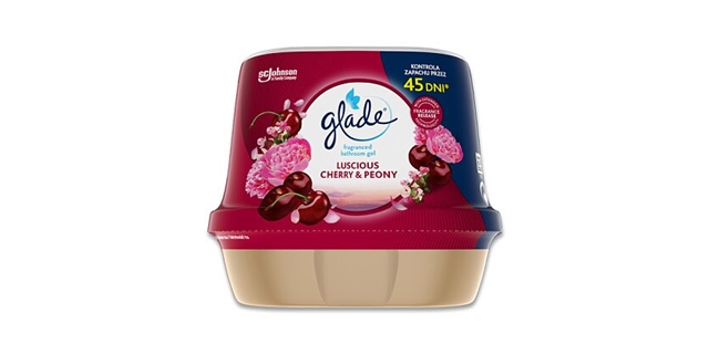 Glade vonný gel do koupelny - Luscious Cherry & Peony 180g                                                                                                                                                                                                