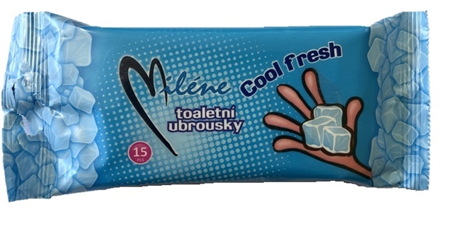 Miléne COOL FRESH toaletní kapesní ubrousky 15ks                                                                                                                                                                                                          