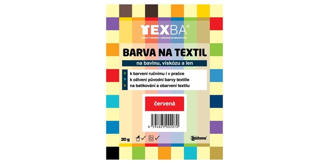 TEXBA č.03 Červená 20g                                                                                                                                                                                                                                    