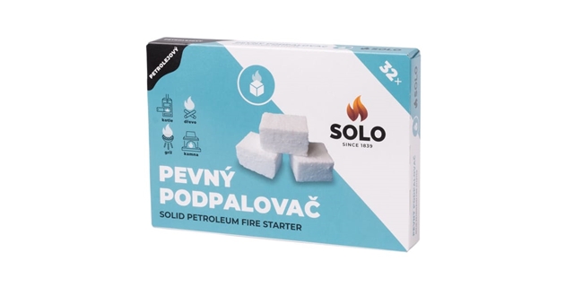 SOLO PEVNÝ PODPALOVAČ PETROLEJOVÝ 32ks                                                                                                                                                                                                                    