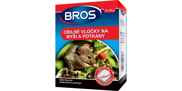 BROS – obilné vločky na myši,krysy a potkany 100g                                                                                                                                                                                                         