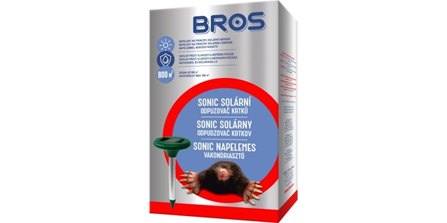 BROS – Sonic – solární odpuzovač krtků                                                                                                                                                                                                                    