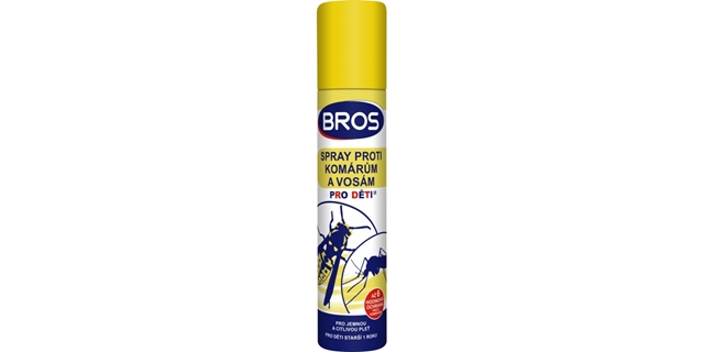 BROS – spray proti komárům a vosám pro DĚTI 90ml                                                                                                                                                                                                          