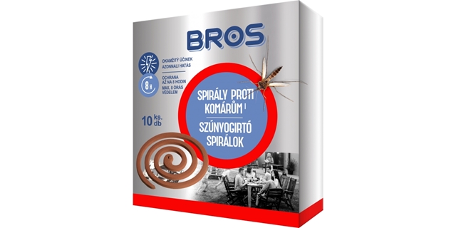 BROS – spirály proti komárům 10 ks                                                                                                                                                                                                                        