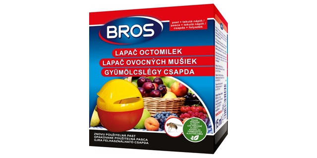 BROS – lapač octomilek+ NÁPLŇ 15ML                                                                                                                                                                                                                        