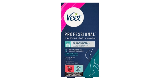 VEET Professional Studené vosk. pásky pro citlivou pokožku 12 ks                                                                                                                                                                                          