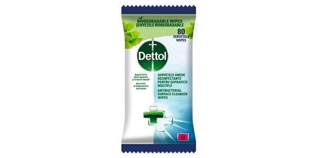 DETTOL Antibakteriální ubrousky na povrchy 80ks                                                                                                                                                                                                           