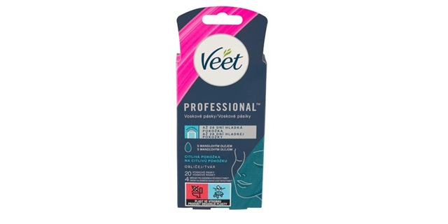 VEET Professional Studené vosk. pásky na obličej pro citlivou pokožku 20 ks                                                                                                                                                                               