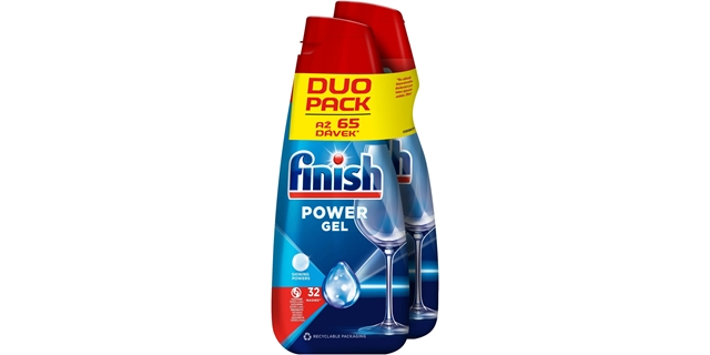 Finish Power gel do myčky nádobí 2x 650 ml                                                                                                                                                                                                                