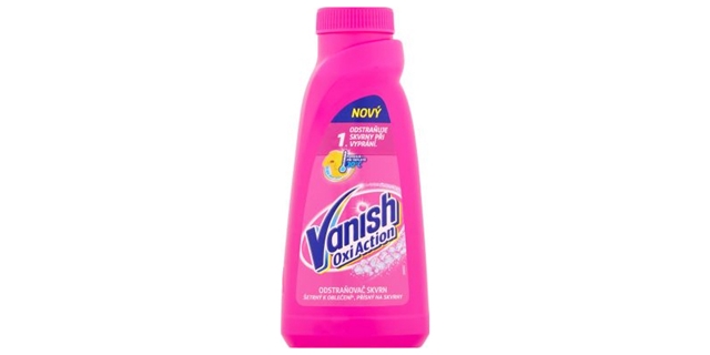 VANISH Oxi Action tekutý odstraňovač skvrn 0,5 l                                                                                                                                                                                                          