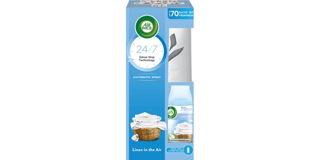 AIRWICK Freshmatic strojek a náplň Prádlo ve vánku 250 ml                                                                                                                                                                                                 