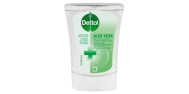 DETTOL Bezdotykový dávkovač mýdla Jemná aloe 250ml                                                                                                                                                                                                        