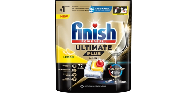 Finish Ultimate Plus All in 1 Lemon Sparkle - kapsle do myčky nádobí 72 ks                                                                                                                                                                                