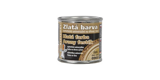 Barva zlatá 0960 80g                                                                                                                                                                                                                                      