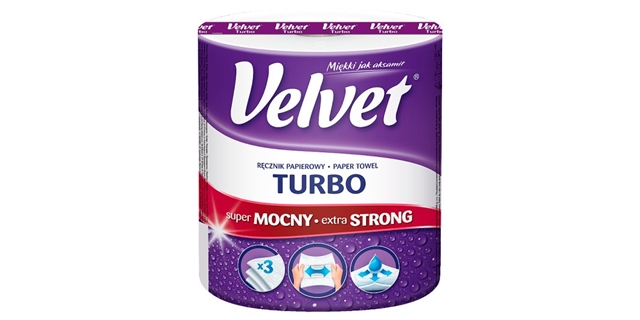 papírové utěrky Velvet Turbo 3 vrs. 1x 330                                                                                                                                                                                                                